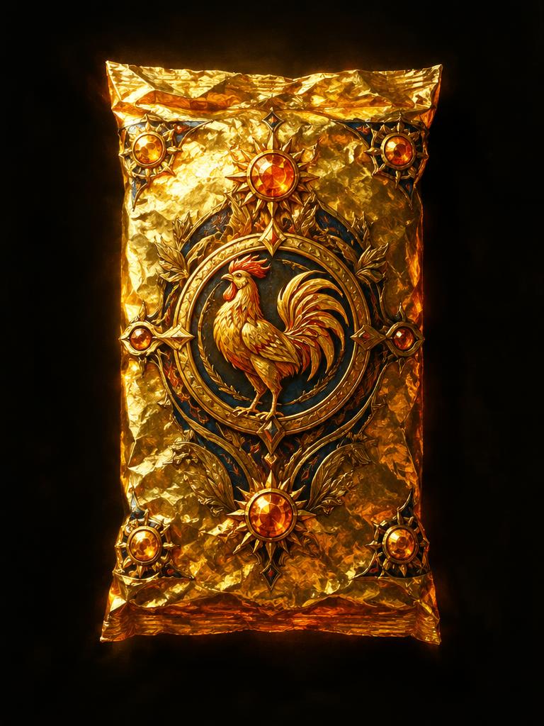 A sealed Gilded Clutch card pack